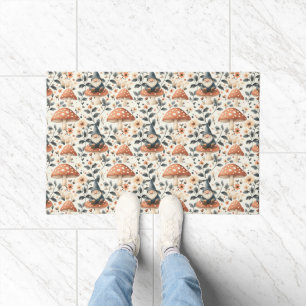 Whimsical Gnome & Mushroom Enchanting Woodland Doormat