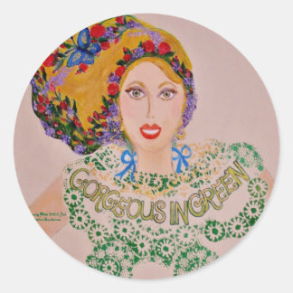 Whimsical Goddess Classic Round Sticker