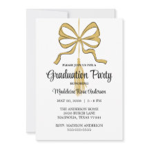 Whimsical Gold Black Doodle Graduation Tassel