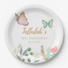 Whimsical Gold Butterfly Garden Birthday Party