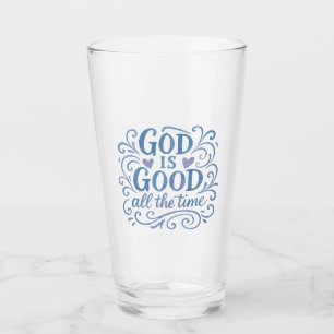 Whimsical Good is Good Typography Glass