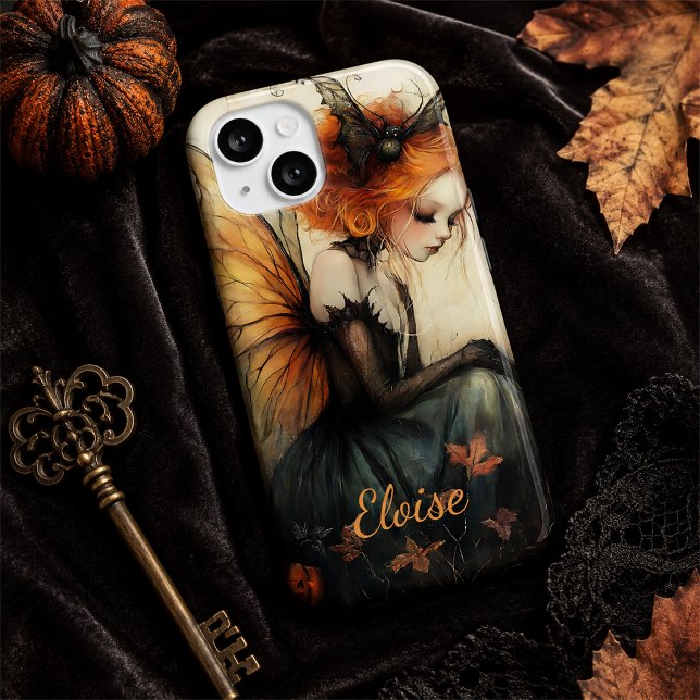 Whimsical Goth Fairy & Bat | Custom Halloween Case (Creator Uploaded)
