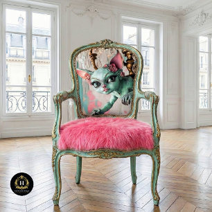 Whimsical Gothic Cat Gargoyle Decoupage  Tissue Paper