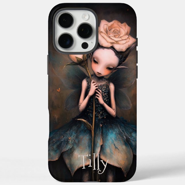 Whimsical Gothic Fairy Dark Fantasy Personalised  Case-Mate iPhone Case (Back)