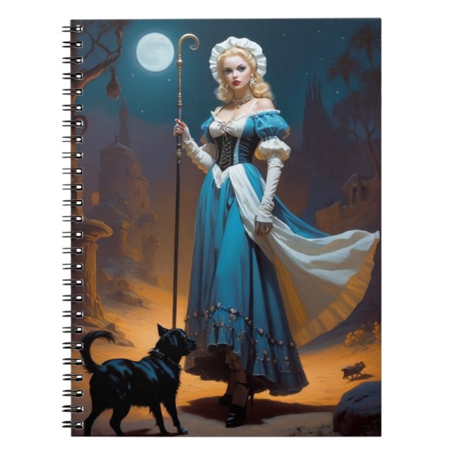 Whimsical Gothic Fantasy Princess Notebook (Front)