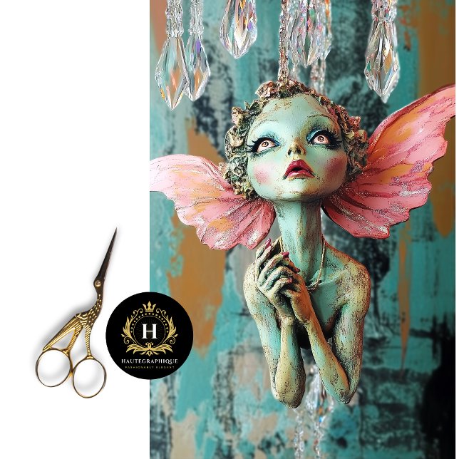 Whimsical Gothic Gargoyle Fairy Decoupage  Tissue Paper (Creator Uploaded)