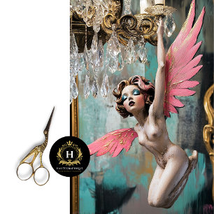 Whimsical Gothic Gargoyle Starlet Fairy Decoupage  Tissue Paper