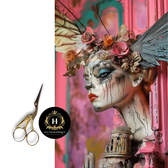 Whimsical Gothic Paris Gargoyle Decoupage  Tissue Paper (Creator Uploaded)