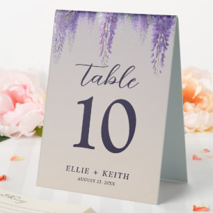 Whimsical Gradient Purple Floral Wedding