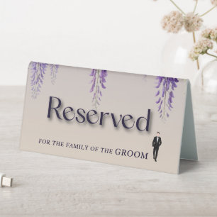 Whimsical Gradient Purple Floral Wedding Reserved