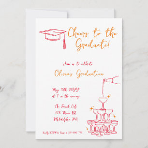 Whimsical Graduation Invitation announcement
