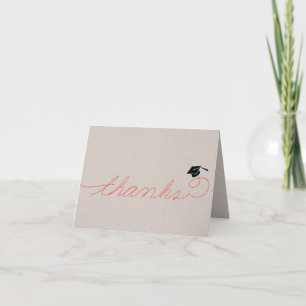 Whimsical Graduation Thank You: Red You Card