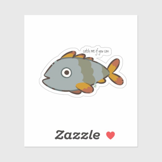 Whimsical Gray Fish (Sheet)
