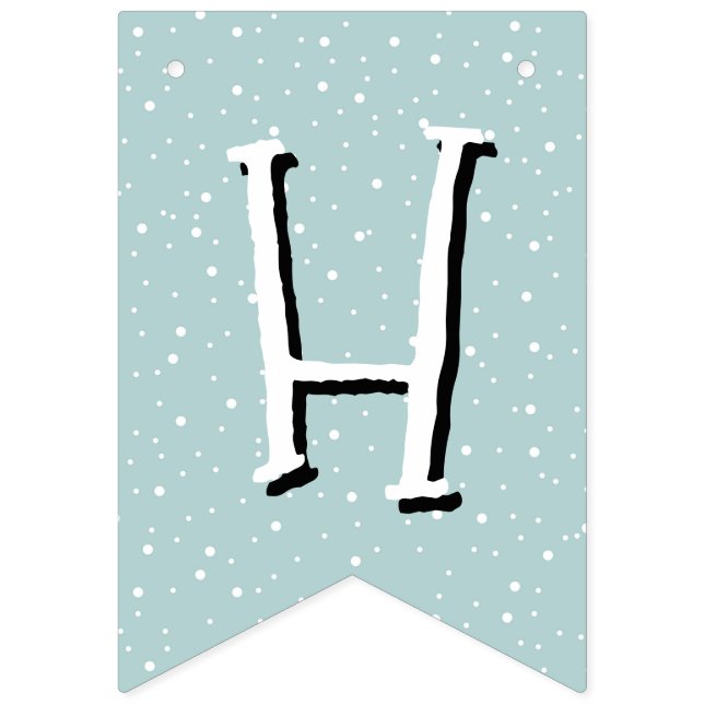 Whimsical Green Happy Birthday Bunting (Second Flag)