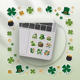 Whimsical Green Irish Folk St. Patrick’s Day Set