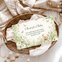 Whimsical Green Teddy Bear Books for Baby