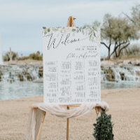 Whimsical Greenery | Alphabetical Seating Chart