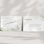 Whimsical Greenery and Gold | Groomsman Card<br><div class="desc">Step into a world of enchantment with our whimsical greenery and gold | groomsman card, perfect for your botanical spring boho wedding. Adorned with sage green eucalyptus and gold accents, this groomsman card exudes elegance and modern whimsy. Imagine strolling through a magical summer garden, surrounded by the soothing sounds of...</div>