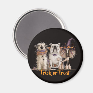 Whimsical Halloween Dogs Magnet