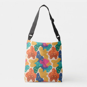 Whimsical Halloween Fall Leaves Seamless Pattern Crossbody Bag