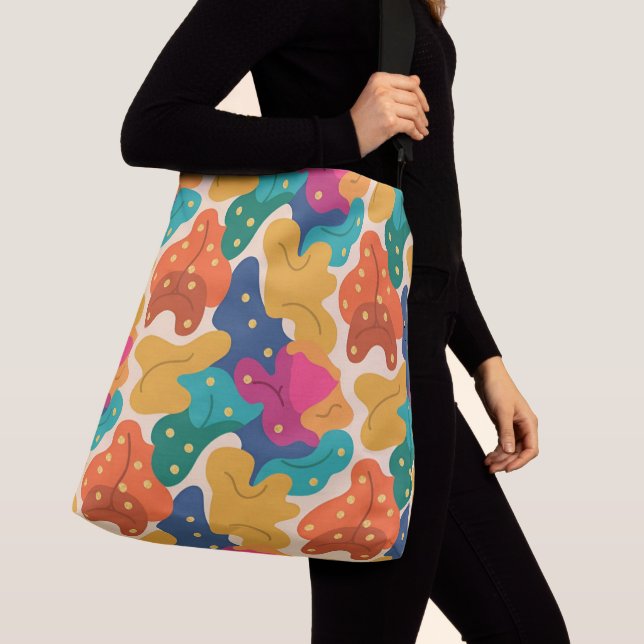  Whimsical Halloween Fall Leaves Seamless Pattern  Crossbody Bag (Close Up)