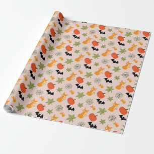 Whimsical Halloween Illustration  Wrapping Paper
