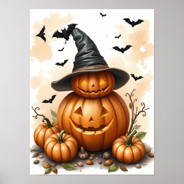 Whimsical Halloween Magic – Fun & Spooky Poster (Front)