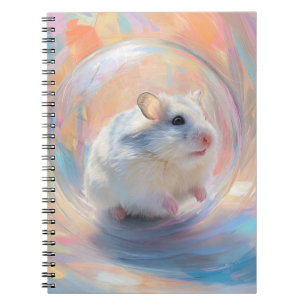 Whimsical Hamster in Ball Notebook