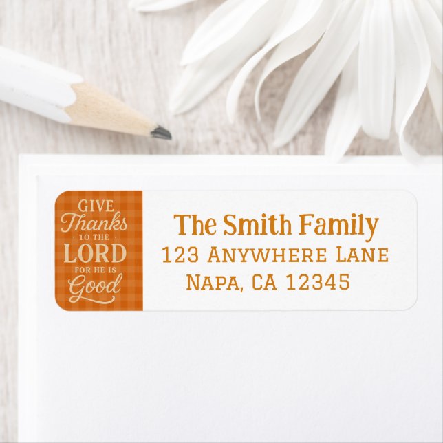 Whimsical Hand-Drawn Chalk-Style Customisable  Return Address Label (Insitu)