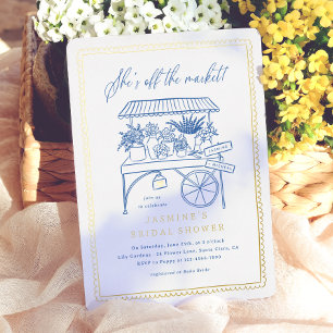 Whimsical Hand Drawn Flower Market Bridal Shower