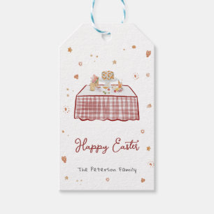 Whimsical Hand Drawn Happy Easter Gift Tags