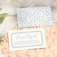 Whimsical Hand Drawn Lemon | Blue Bridal Shower