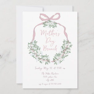 Whimsical Hand Drawn Mothers Day Brunch Invitation