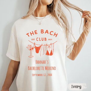  Whimsical Hand Drawn Orange Cocktail Bachelorette T-Shirt