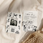 Whimsical Hand Drawn Scribble Wedding Invitation<br><div class="desc">Hand Drawn Funky Drawing Handwritting Wedding 
A playful hand-drawn wedding invitation featuring whimsical scribble illustrations and casual handwritten lettering. The imperfect sketchy lines and doodle-style drawings create a charming,  lighthearted feel perfect for couples looking for a fun and artistic way to announce their big day.</div>