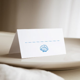 Whimsical Hand Drawn Shell Place Card