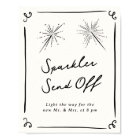 Whimsical Hand Drawn Sparkler Send Off