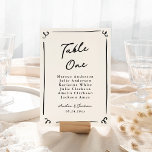 Whimsical Hand Drawn Table Card<br><div class="desc">This adorable design features hand drawn elements and a whimsical bold text.</div>