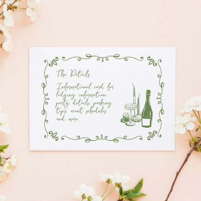 Whimsical Hand Lettered Illustrated Info Card (Creator Uploaded)