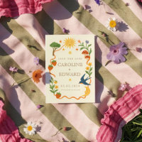 Whimsical handpainted Celestial Folk Wedding 