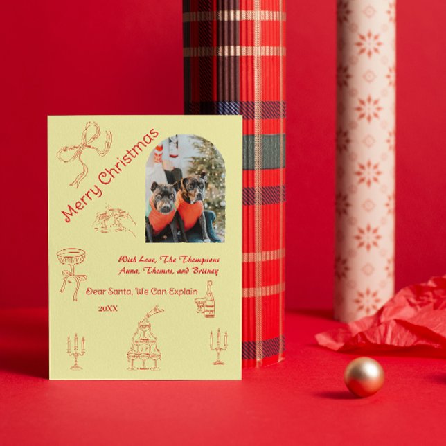 Whimsical handwritten Christmas  Card (Creator Uploaded)