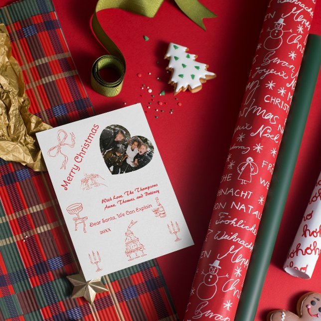 Whimsical handwritten Christmas  Card (Creator Uploaded)