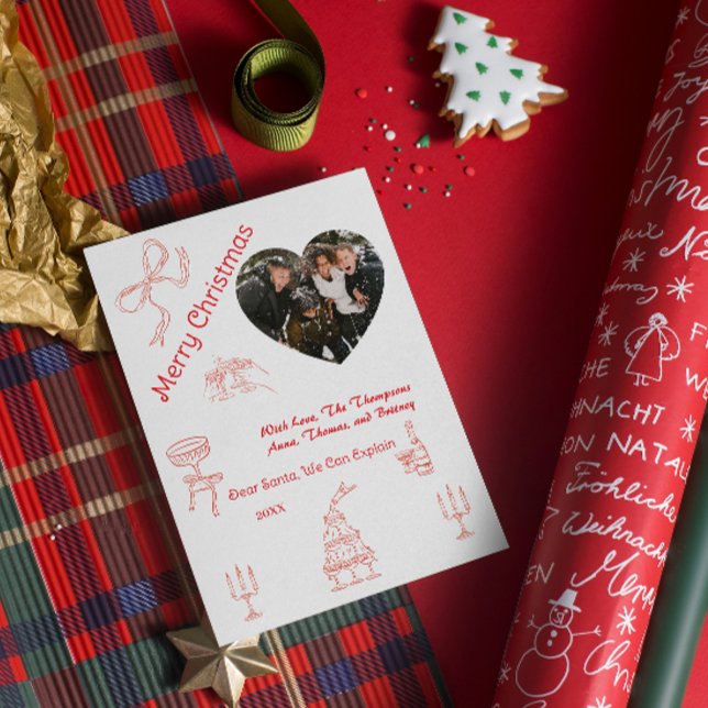 Whimsical handwritten Christmas  Card (Creator Uploaded)