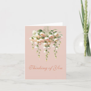 Whimsical Hanging Flower Dance Thinking of You Card
