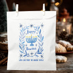Whimsical Hanukkah Holiday Menorah Painting Custom Favour Bag<br><div class="desc">Perfect cute custom favour bag! Hand made art for you! Perfect for a winter, hanukkah, holiday party or other event. FULLY CUSTOMIZABLE! Click on “Personalise” above to edit the text. Click "edit using design tool" to adjust the fonts, colours and placements. (check my shop for alternate designs too) THANK YOU...</div>