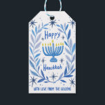 Whimsical Hanukkah Holiday Menorah Painting Custom Gift Tags<br><div class="desc">Perfect cute custom gift tag! Hand made art for you! Perfect for a winter, hanukkah, holiday party or other event. FULLY CUSTOMIZABLE! Click on “Personalise” above to edit the text. Click "edit using design tool" to adjust the fonts, colours and placements. (check my shop for alternate designs too) THANK YOU...</div>