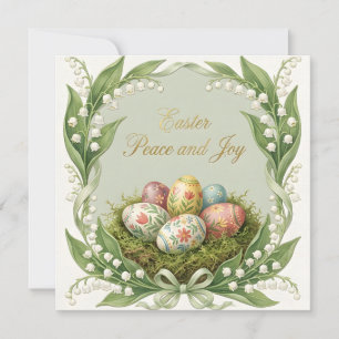 Whimsical Happy Easter Greeting Card