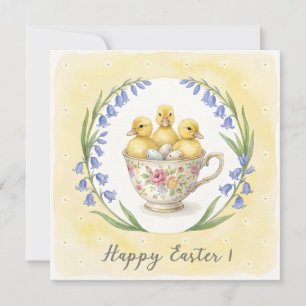 Whimsical Happy Easter Greeting Card