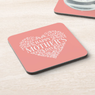 Whimsical Happy Mother's Day Coaster