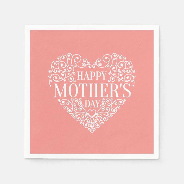 Whimsical Happy Mother's Day | Napkin (Front)